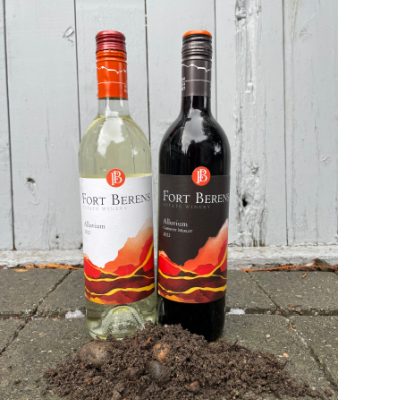 </who>Fort Berens Alluvium 2022 White ($20), left, and Alluvium 2022 Red ($25).