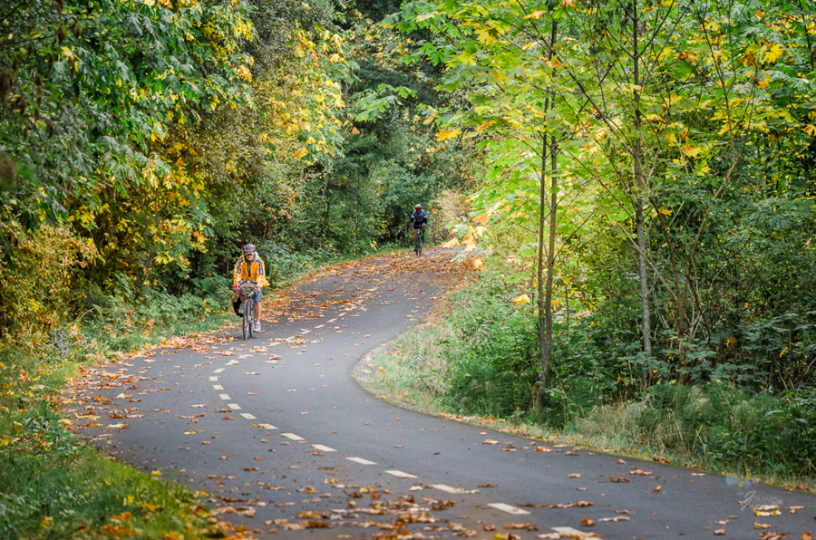 <who>Photo credit: Re:BC</who>The Galloping Goose is a 55-kilometre trail from Victoria to Sooke.