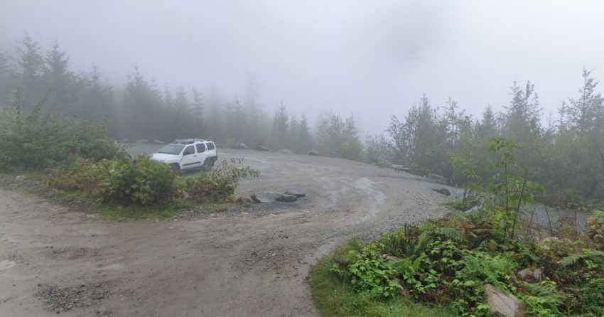 <who>Photo Credit: Google Streetview</who>The trailhead at Sumas Mountain Regional Park