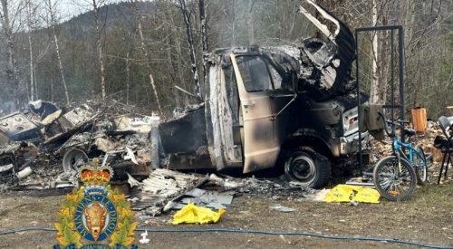 RV fire in remote area of the Shuswap leads to recovery of $20K in stolen items