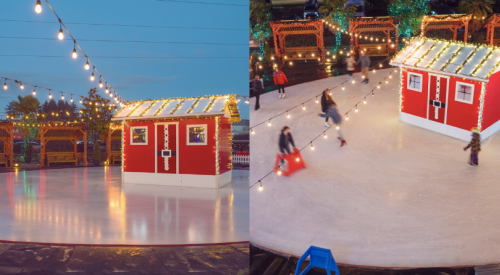 This magical outdoor skating rink is open for the Christmas season in Langford